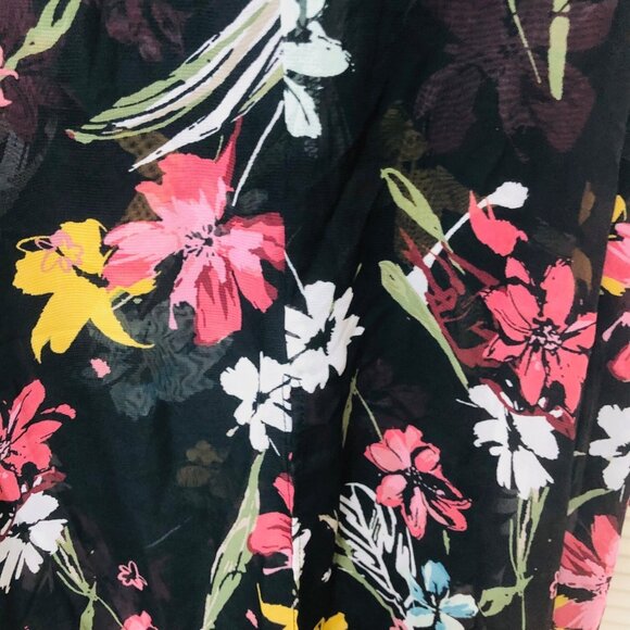 Lane Bryant Womens Tank Top Sheer Overblouse Cold Shoulder Flowy Fairy BOHO 2X - Picture 4 of 10